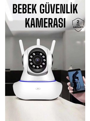 Tuncel Store Wifi Kamera Ev Kamerası Gece Görüşlü Kablosuz Bebek Izleme Kamerası