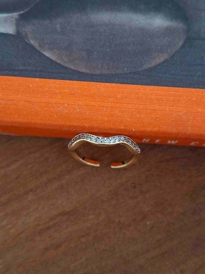 Pames Aksesuar Su Dalgası Serçe Parmak Yüzüğü