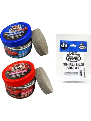 Aracınız Için En Iyisi T-Raxçizik Alıcı-Pasta Cila-Sihirli Silgi Sünger Muhteşem 3'lü Araç Oto Bakım