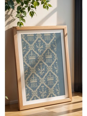 William Morris V.r.ı. Wallpaper Çerçeveli Tablo Viktorya Serisi Kraliyet Temalı Vintage Dekor