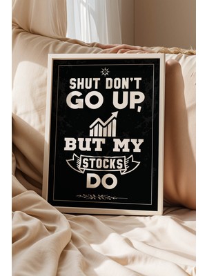 Borsa Motivasyon Temalı Çerçeveli Tablo Finans ve Yatırım Serisi Modern Ofis Duvar Dekoru