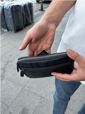 153 Model Hakiki Deri Unisex Tek Bölmeli Telefon Sığan El Çantası