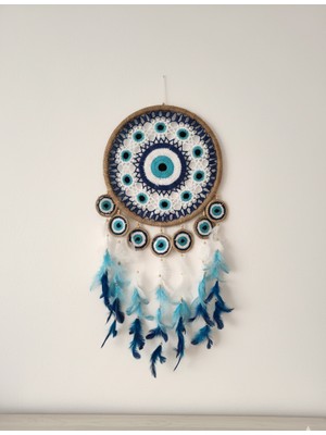 Meya Design Nazar Boncuklu Rüya Kapanı – El Yapımı Bohem Duvar Süsü