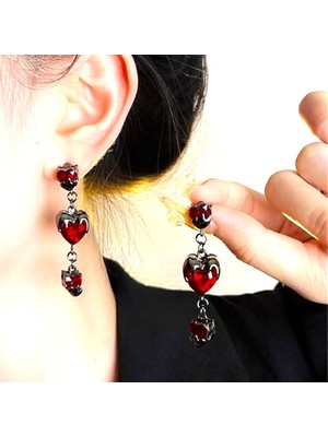 Dükkan Design Damlayan Kapler Taşlı Küpe