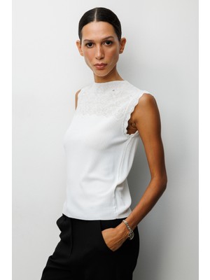 On Triko Fitilli Kolsuz Bluz 60441