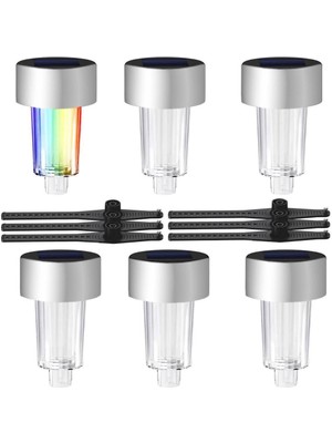 Powermaster PM-26962 Metal Gövdeli Dc 5V Rgb Solar Balkon-Havuz-Bahçe Lambası (6'lı Paket)