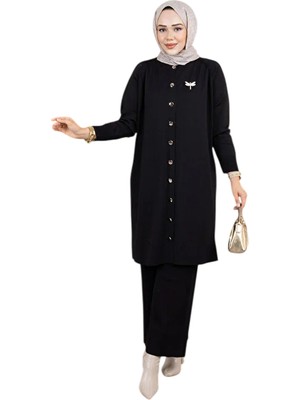 Ebrar Kadın Rahat Kesim Triko Takım