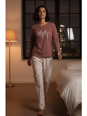 Pijapia Büyük Beden Bayan Pijama Takımı