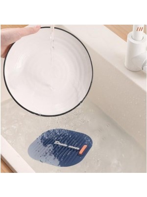 Ttt Süzgeçli Lavabo Gider Koruyucu Mat Gri