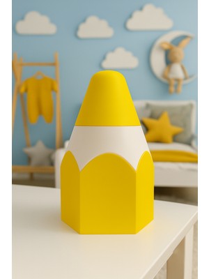 3D Futuristic Istenilen Renkte 20 cm Dev Kalem Şeklinde Kalemlik