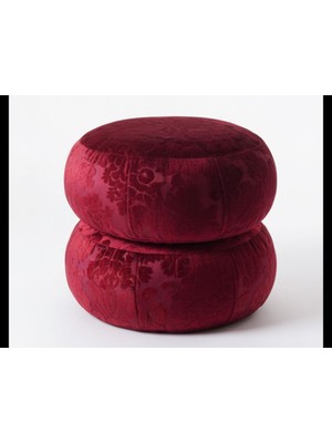 Go Concept Ba'al Kadife  Damask Puf/ Yan Koltuk