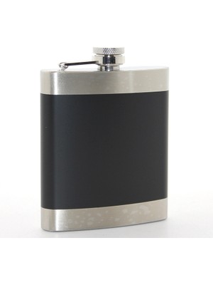 Nevamel Paslanmaz Çelik Tekli 7 Oz Matara Siyah