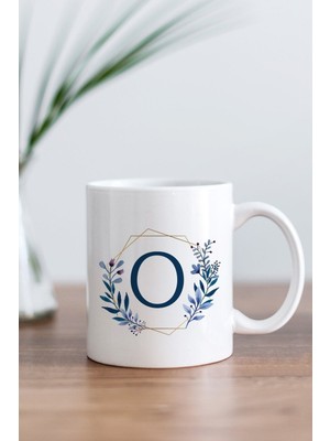 Mio Life Beyaz O Harfi Baskılı Kupa Bardak