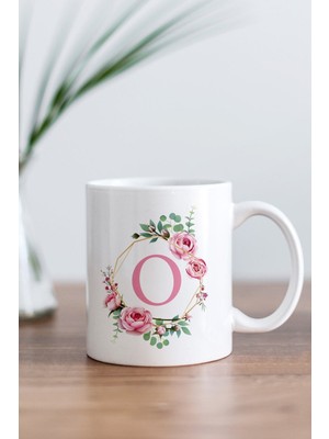 Mio Life Beyaz O Harfi Baskılı Kupa Bardak