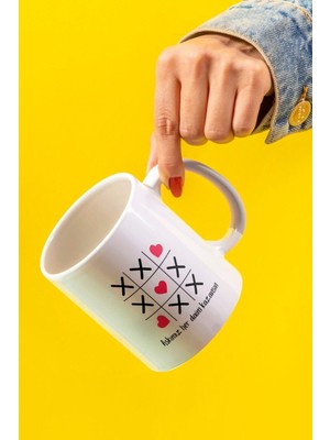 Mio Life Aşkımız Her Daim Kazansın Baskılı Beyaz Sevgili Kupa Bardak