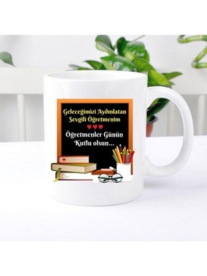 Mio Life Geleceğimizi Aydınlatan Öğretmene Hediye Kupa Bardak Öğretmenler Günü23