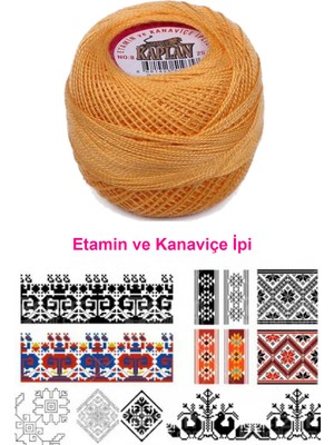 Kaplan Etamin ve Kanaviçe Ipi 8 No Kod/renk: 444 - Royaleks