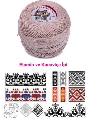 Kaplan Etamin ve Kanaviçe Ipi 8 No Kod/renk: 302 - Royaleks