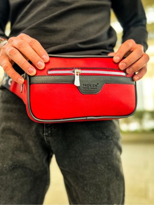 Nil Avm CH101  Poani Tablet Erkek Çanta Sıyah  Kırmızı