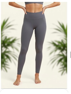 Trend Dokunuş Fitilli Şardonlu Yüksek Bel Tayt