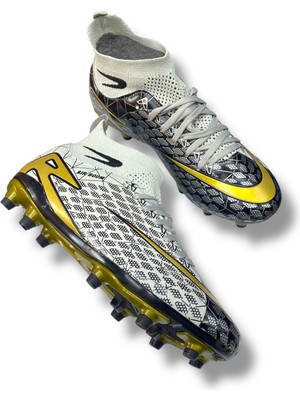 400 Fans Çift Renk Çoraplı Krampon Buz Altın Desenli