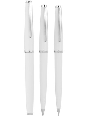 Vintage 33 Dolma Kalemtükenmez Kalemversatil Kalem Takım Beyaz