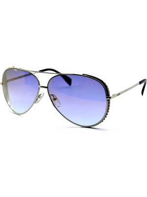 Moschino Moschıno MOS007S Jqfg Avıator Altın Mavı Pılot Unısex Güneş Gözlüğü