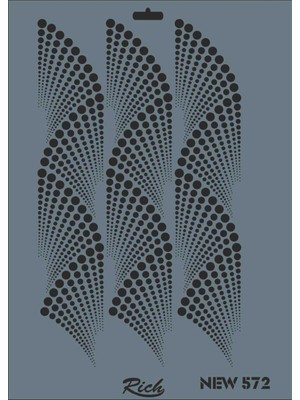 Pazarcan Rich New Seri N-572 Stencil 35X25 cm