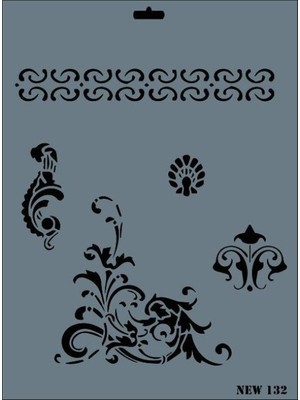 Pazarcan Rich New Seri N-132 Stencil 35X25 cm