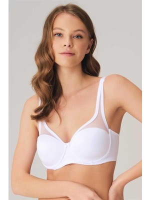 Aria's Closet Balenlidesteksiz Dolgusuz Toparlayıcı Yumuşak Süngerli Günlük Klasik Küçültücü Sütyen