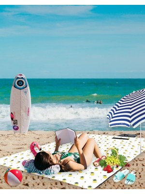 Plaj Havlusu, , Plaj Matı, Çantalı Plaj Hasırı,kamp Battaniyesi, Kamp Matı, Katlanabilir, Hafif, Su