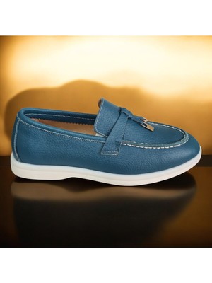 Hakiki Deri Maskülen Kadın Loafer