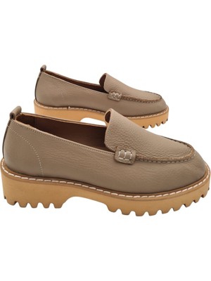 "hakiki Deri Şık ve Rahat Kadın Loafer Ayakkabı - Gün Boyu Konfor ve Zarafet"