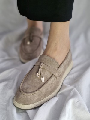 Hakiki Deri Kadın Şık ve Rahat Loafer Ayakkabı