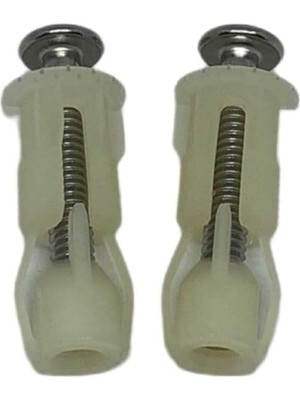 2 Adet Klozet Kapağı Genleşme Vidası, Wc Oturağı, Sabitleme Vidaları, Dübel Seti, Tuvalet Oturağı, T