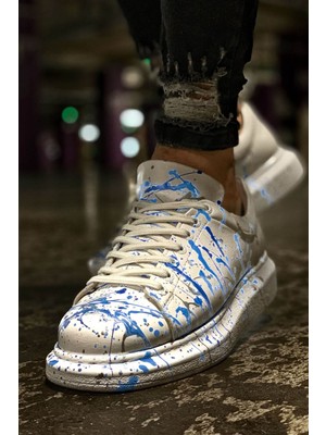 Chekich CH254  Cbt Pittura Erkek Ayakkabı 416 Mavı Püskürtme