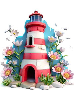 Lucena Metal Tablo Duvardaki Delik Koleksiyonu - Deniz Feneri 2