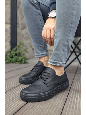 Chekich CH005  Cst Pıttı Erkek Ayakkabı Sıyah