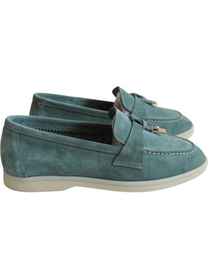 Hakiki Deri Fuşya Süet Günlük Kadın Ayakkabı