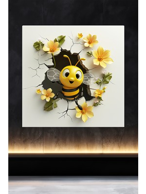 Lucena Metal Tablo Duvardaki Delik Koleksiyonu - Arı 2