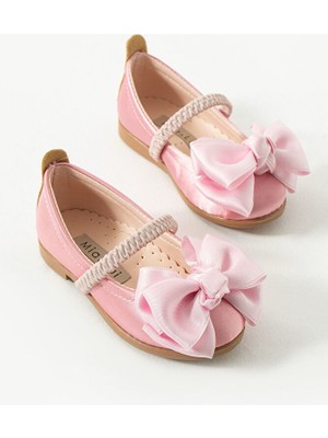 Stella Butik Kız Çocuk Bantlı Fiyonklu Babet