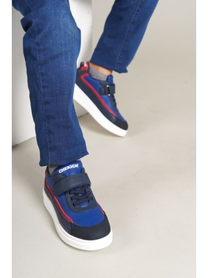 Chekich 1015  Starx Çocuk Ayakkabı Lacivert Mavi Kırmızı