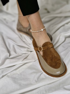 Kadın Ayakkabı Parmak Ucunu Sıkmaz - Hakiki Deri Rahat Kalıp Günlük Model