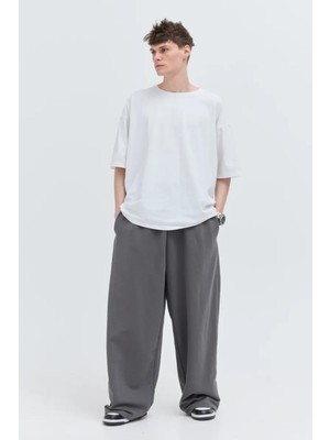 Vladivosto Paçası Ayarlanabilir Düşük Bel 2 Iplik Bol Kalıp Büyük Beden Baggy