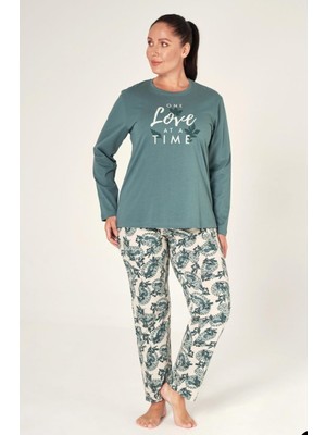 Pijapia Büyük Beden Battal Boy Kadın Pijama Takımı