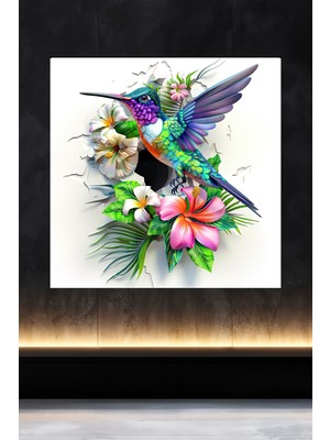 Lucena Metal Tablo Duvardaki Delik Koleksiyonu - Sinek Kuşu 2