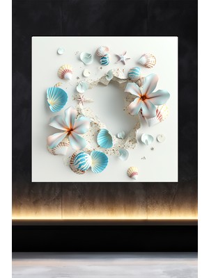 Lucena Metal Tablo Duvardaki Delik Koleksiyonu - Deniz Kabuğu 4