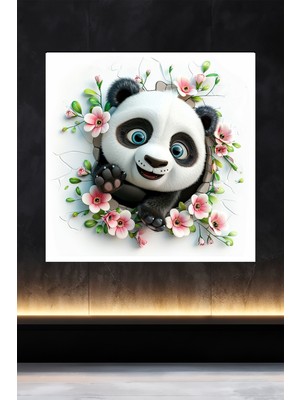 Lucena Metal Tablo Duvardaki Delik Koleksiyonu - Panda 4