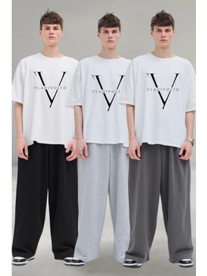 Vladivosto Paçası Ayarlanabilir Düşük Bel 2 Iplik Bol Kalıp Büyük Beden Baggy