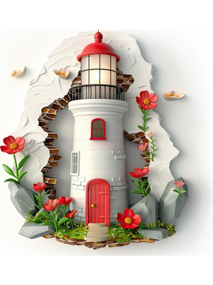 Lucena Metal Tablo Duvardaki Delik Koleksiyonu - Deniz Feneri 5